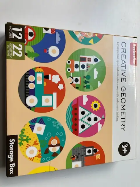 Creative geometry button arts crafts puzzle pegboard toy toddler62863262763138126