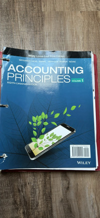 Accounting principles volume 1, 8th edition 