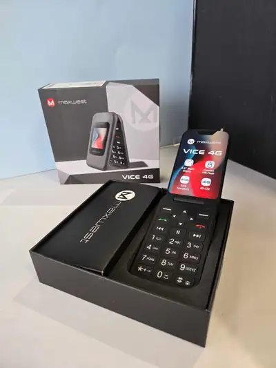NEW Maxwest Vice 4G Flip phone , View more