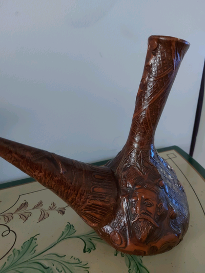 Vintage Antique  Leather covered bottle, View more