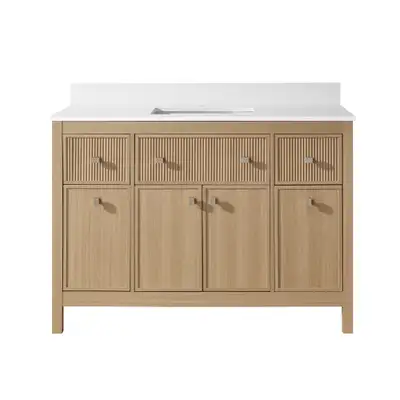 BRAND NEW 48”W  Bath Vanity with Ceramic Top Undermount Sink, View more
