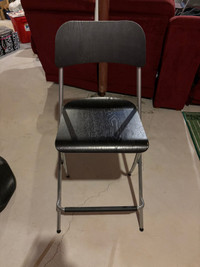 2x IKEA bar height folding chairs