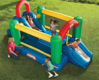 Little Tikes Jump Double Slide Bouncer, Inflatable Bounce House