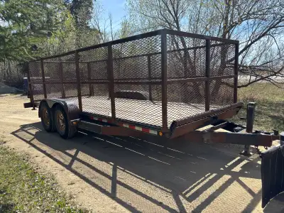 Hello! I have a 2005 PTL flat deck 18 foot car hauler forsale. 6 bolt axles. 2&5/16 ball. With 4 foo...
