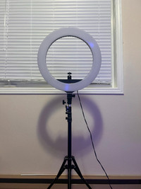18 inch LED Ring Light with Tripod Stand Dimmable Makeup Selfie