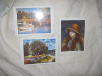 3 Impressionist art postcards