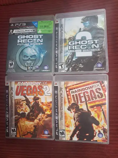 PS3 Tom Clancy Video Game Bundle (All CIB), View more