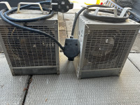  2 construction heaters. 