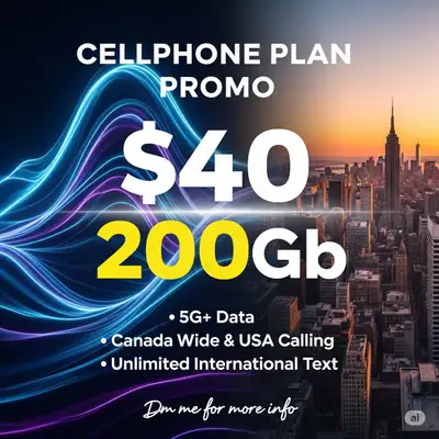 Canada + USA Calling and 5G+ Data – Just $40, View more