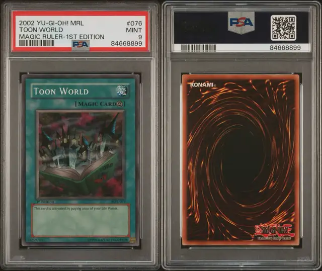 2002 Yugioh Toon World 1st PSA 9 #076 in Arts & Collectibles in Markham / York Region - Image 3