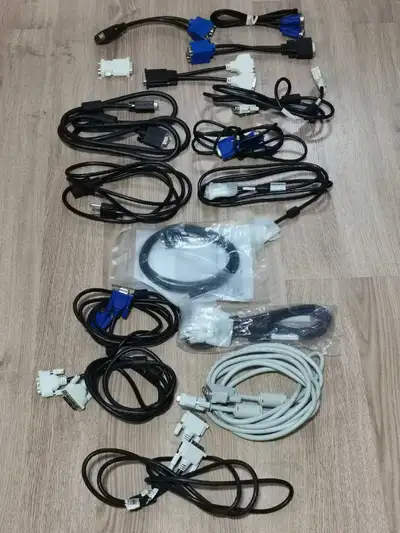 Bundle of Computer Desktop Cables - $20, View more