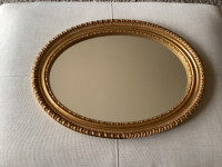 Quality Gold mirror and vanity light