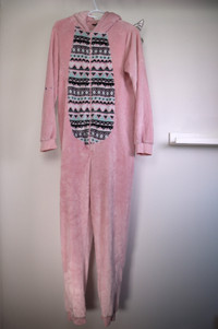 George Women's Pig Hooded Onesie Pyjama Slightly Stained