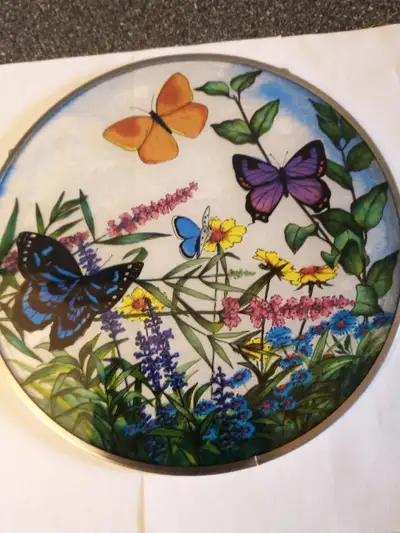 9.5" stained glass window hanging., View more