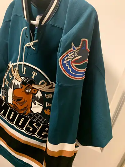 Vintage Reebok Manitoba Moose Jersey, View more