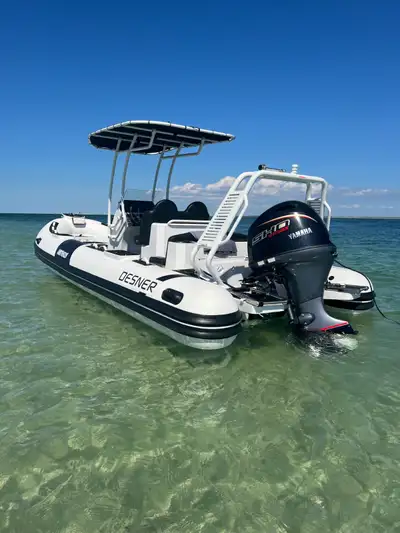 2026 Desner Sport 660 - 21’8” Centre Console RIB , Inflatable Boat w Yamaha VMAX 150 HP. Arriving Ap...
