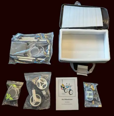 NEW UNUSED Size XSLW Adjustable Dog Back Leg Wheelchair Kit!, View more