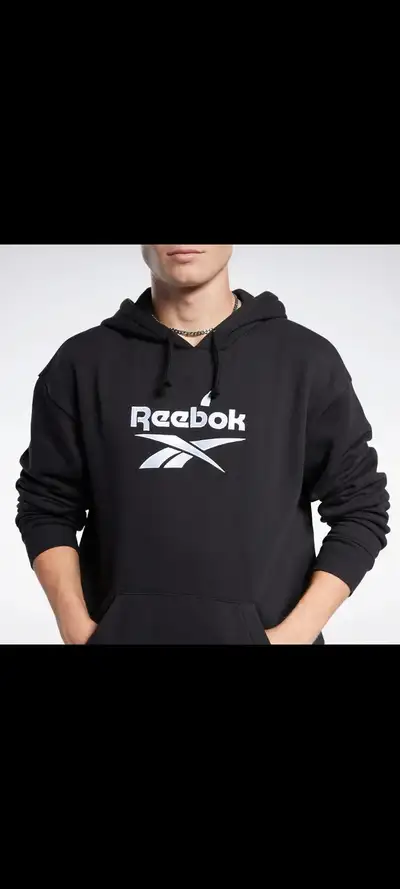New Men's Sz Medium Reebok Hoodie Full Stitched $70, View more