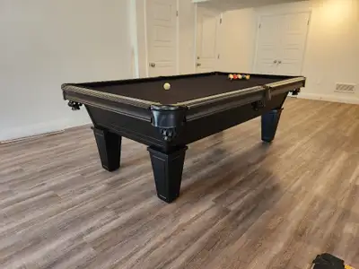 Upgrade your game room with the stylish 8’ Kent Billiard Table, available now in stock at Associated...