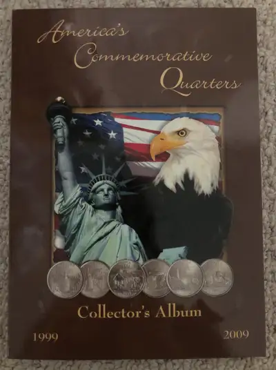 America’s Commemorative State Quarters Set 1999-2009 in Album Complete set in album in great and lik...