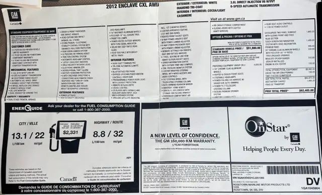 2012 Buick Enclave CLX2 in immaculate condition.569252868932259849