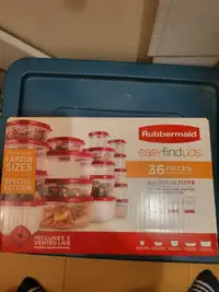 Rubbermaid 36pc container set