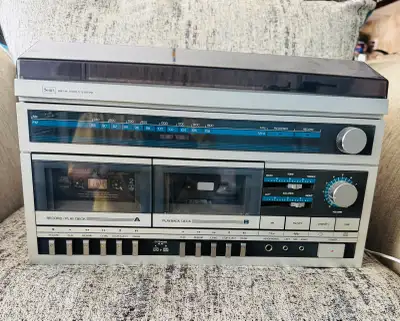 Vintage Sears AM/FM Stereo System Dual Casse, View more