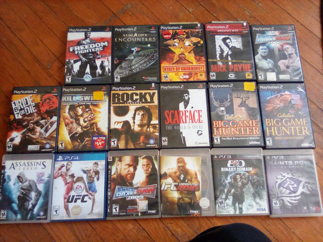 Ps2 and Ps3 games and 1 Ps4 game for sale. Make An Offer. in Other in Oshawa / Durham Region