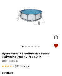 ROUND SWIMMING POOL 12-ft x 40-in