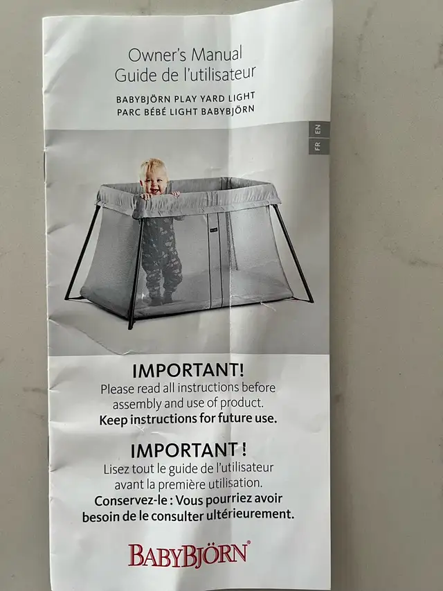 baby bjorn playpen travel crib in Playpens, Swings & Saucers in Kitchener / Waterloo - Image 5