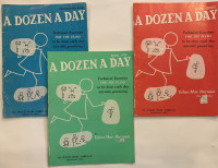 A dozen a day : technical exercises for the piano (three books)