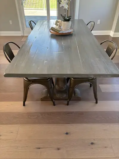 Dining room table and chairs, View more