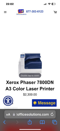 Printer,Xerox FHASER 7800DN