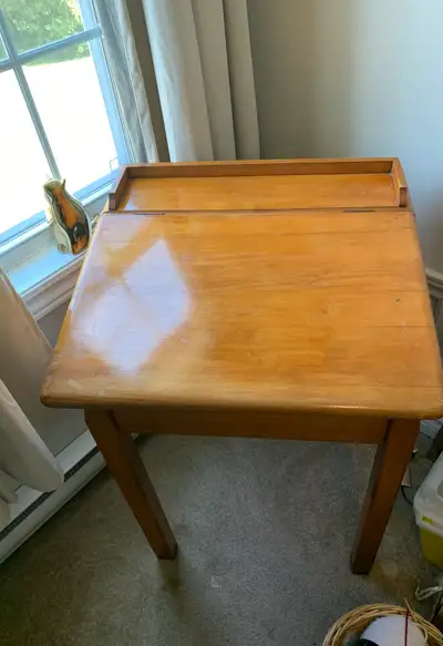 pine desk old school, View more