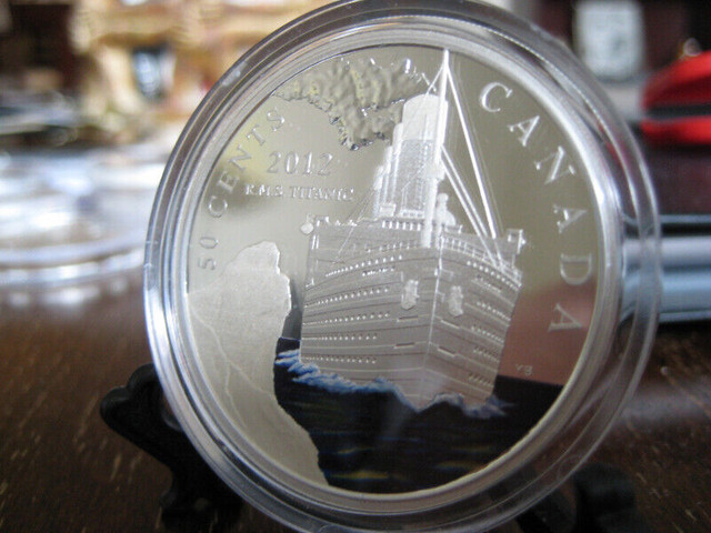 2012 - RMS Titanic 50-Cent Coin - Silver Plated COIN in Arts & Collectibles in City of Halifax