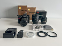 Nikon D7100 DSLR with 3 Lenses