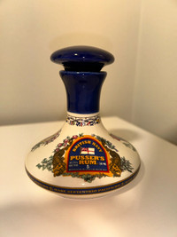 Vintage Pussers Rum British Navy Miniature Porcelain Bottle