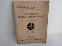 Vintage Complete Modern Garden Herbal, Robert O. Barlow