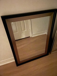 Gorgeous Rectangular wooden frame mirror 25x33in hallway,dining 