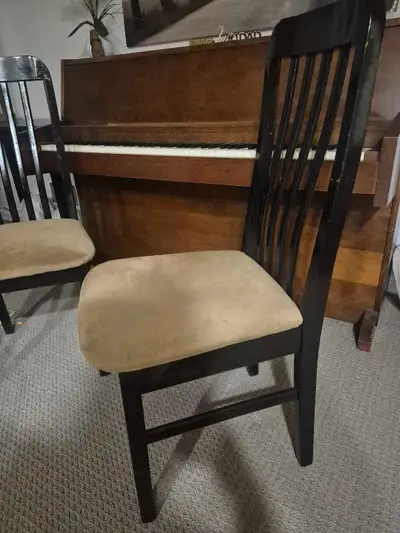 Set of 4 Solid Vintage Kitchen Chairs, View more