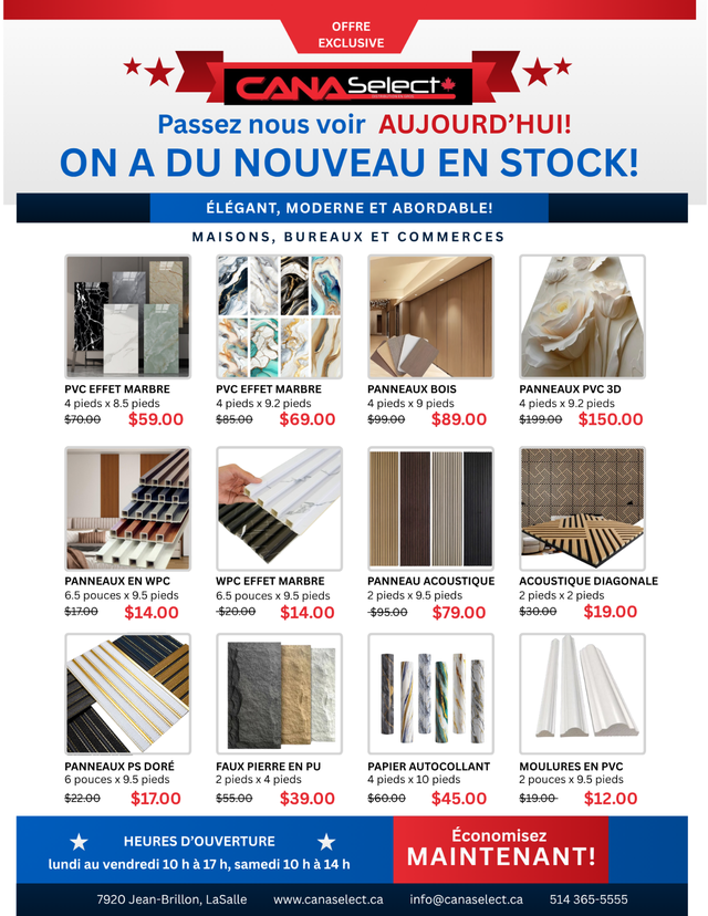 Warehouse Blowout – PVC Panels - Starting at $60! in Floors & Walls in City of Montréal - Image 3