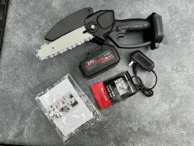 24V cordless 6” chainsaw (Makita  battery compatible), View more