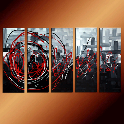 Chaotic Love 50"x30" Original Art Hand-Painted Abstract Painting, View more