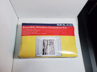 SES.CO reusable window velcro insulation kit 48" x 63"