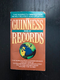 Guinness book of world records 1994