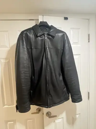 Men’s Leather Denver Hayes jacket Large, View more