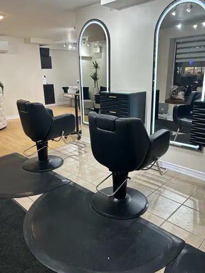 I still have 1 chair available in a shared salon space and 1 chair in a private room for professiona...