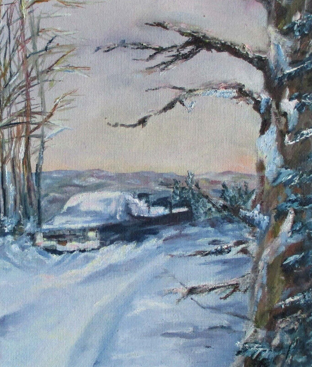 "Winter Break Down" oil on board by Laurie-Lynn Percy in Arts & Collectibles in Stratford - Image 4