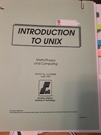UNIX for beginners.