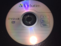 Approx. 80 Verbatim DVR+R Discs